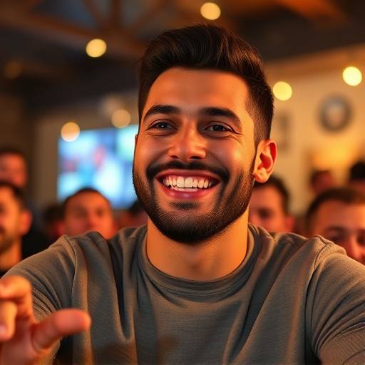 Foto de Carlos Alberto depois do curso da Aurora Digital, sorrindo e interagindo com seus seguidores durante uma transmiss√£o ao vivo.